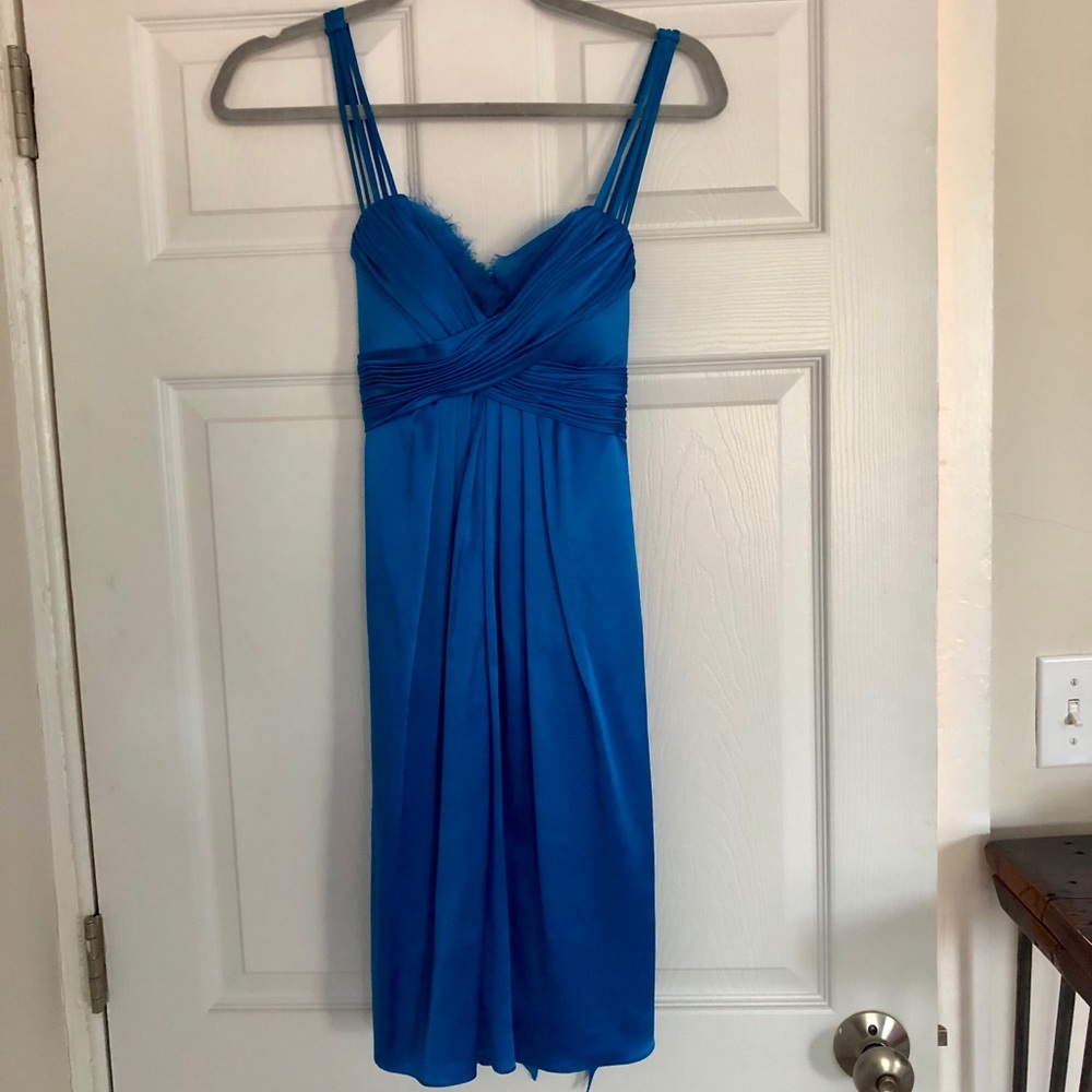 Blue Silk Dress